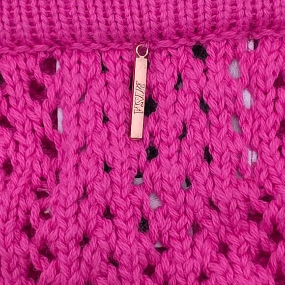 MISA Los Angeles Flamingo Pink Crochet 2 Piece Set NWT - Picture 11 of 16